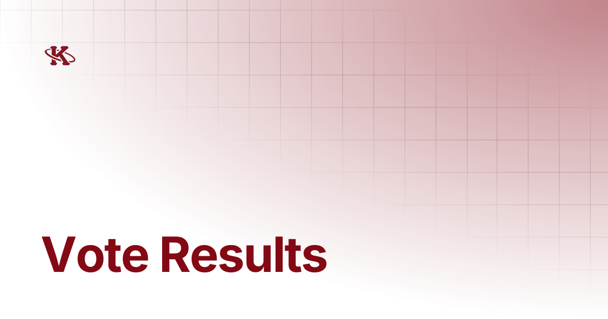 Vote Results | Kappa Loop Docs